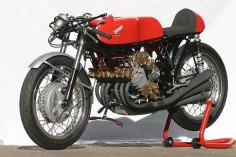 Honda RC166 250cc, Six-Cylinder Grand Prix Motorcycle, shorn of its faring.