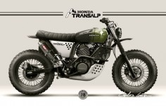 Honda Transalp 600v Scrambler design for a private client by Nuno Capêlo - Capêlo’s Garage #motorcycles #scrambler #motos | 
