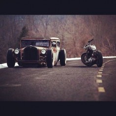 Hot rod and bobber | Bobber Inspiration - Bobbers and Custom Motorcycles | lowfastfamous August 2014