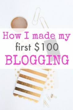 How I made my first $100 blogging, and how you can, too! Trust me, this is the absolute easiest way to make money blogging and requires practically no effort on your part. If you're ready to start a blog or just started one but aren't sure how to make money, this post can get you started!!