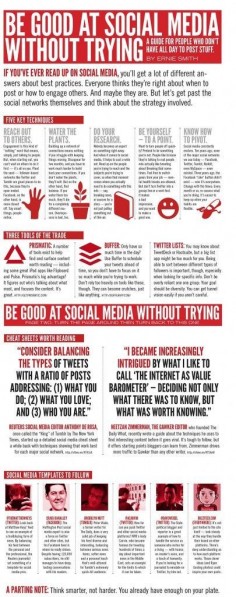 How to Be Good at Social Media Without Trying [INFOGRAPHIC]