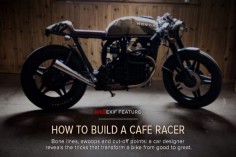 How to build a cafe racer: a guide to keep the basic angles in mind when custom building.