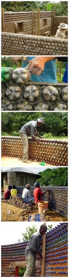 How to Construct Houses with Plastic Bottles