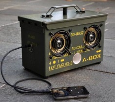 How to: Make a DIY Surplus Ammo Can Speaker Box » Man Made DIY | Crafts for Men « Keywords: solder, electronics, how-to, diy