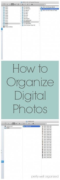 How to organize digital photos!