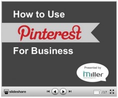 How to Use Pinterest for Business by @mmmsocialmedia - Miller Media Management. For more business marketing tips search #mmmsocialmedia.