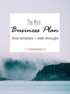 How to write a business plan for YOU.