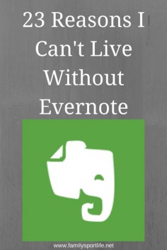 I don't currently use  maybe I should. 23 Reasons I Can’t Live Without Evernote via @familysportlife