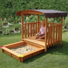 I like this because you can put it away and furry little creatures cannot 'mess' in your kids sandbox!