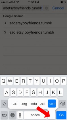 In Safari, hold down the period key to quickly add a domain in the search bar. | 19 Mind-Blowing Tricks Every iPhone And iPad User Should Know