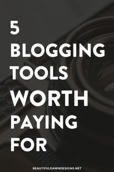 In this article I'll share with you 5 blogging tools worth paying for. Making smart investments in your blog is important if you want it to grow.