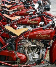 Indian motorcycles.