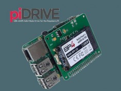 Introducing the PiDrive, a high capacity Solid State Drive (SSD) expansion card for the Raspberry Pi B+, A+, and B+ v2!