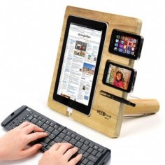 ipad wooden stand