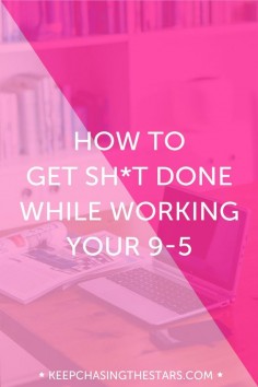 It’s completely possible to achieve your goals and get sh*t done while working a full-time job. You just have to put a plan into place to make it happen. This guide walks you step-by-step through what you need to have worked out in order to effectively accomplish your goals even if you have a limited amount of time to complete them. Click through to read the post.