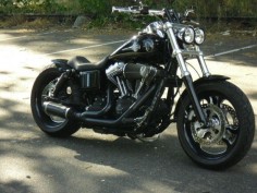Jeff's Harley Davidson Fat Bob customised with a Voodoo Fender | Rocket Bobs