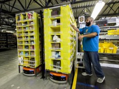 Kiva robots at Amazon.