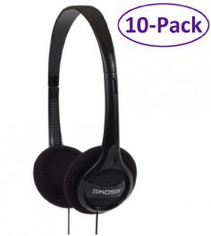 Koss 6-Pack On-Ear Portable Stereo Headphones 4Ft Cable