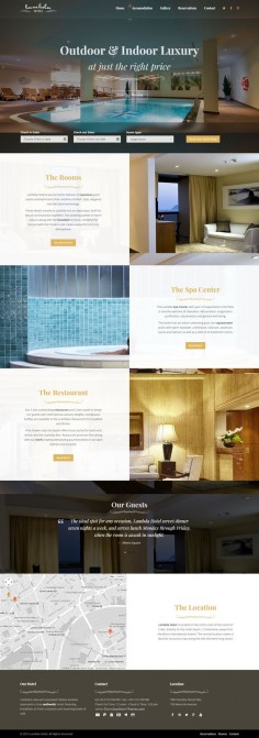Lambda is an new multipurpose #Bootstrap Template. It has 60+ amazing HTML pages. Super elegant design perfect for a #hotel #website.