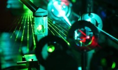 Lasers + Silicon Wafers = Boost To Big Data | For over 30 years, the crystal lattice of silicon and of typical laser materials could not match up, making it impossible to integrate the two materials. Now a group of researchers has shown that integrating sub-wavelength cavities—the essential building blocks of their tiny lasers—with silicon enabled them to create high-density, on-chip light-emitting elements.