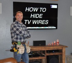 Learn how to hide tv wires behind the wall by watching Pete's Do It Yourself video tutorial. His method is code compliant, simple, and safe to do.