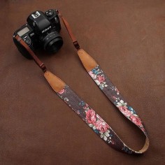 Leather Camera Strap DSLR Camera Strap Nikon/Canon by AllureLove, $