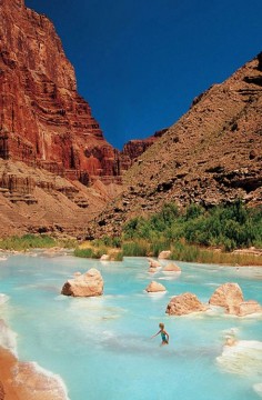Little Colorado River with it’s travertine blue waters at the with the Colorado River and the junction of Marble Canyon and the Grand Canyon itself. One of the top 10 canyon places on earth.