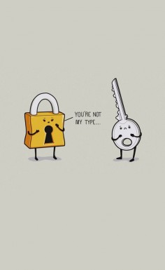 Lock And Key - Funny iPhone wallpapers @mobile9