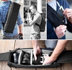 Looks a lot easier to carry than the square  Quiver Camera Bag #Photography #Gear #Camera #Bag