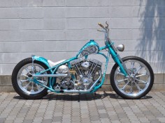 Looks like "Indian Larry's" work, he did some really nice hand-built bikes and great paint.
