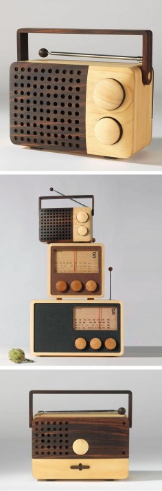 Magno Wooden Radio // LOVE this! One of my favourite product designs of all time. #productdesign #industrialdesign