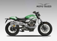 Moto Guzzi V7 “X” Scrambler Design - Motosketches #motorcycles #scrambler #motos | 