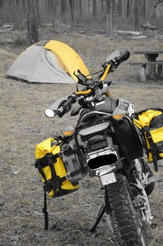 Motorcycle camping with the yamaha wr250r. Adventure time!