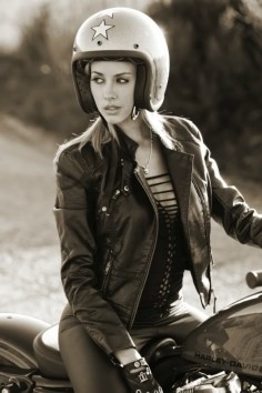 Motorcycle Girl 053 ~ Heather Rae Young ~ Return of the Cafe Racers
