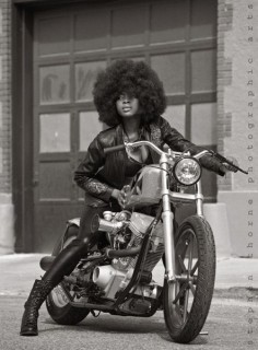Motorcycle Girl 063 Foxy Lady ~ Return of the Cafe Racers