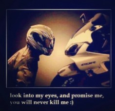 Motorcycle - sportbike - promises not to kill