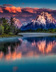 Mount Moran is a mountain in Grand Teton National Park of western Wyoming, USA