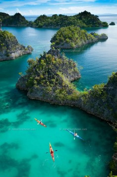 Must try! Kayaking in Raja Ampat Archipelago, West Papua, Indonesia.