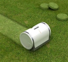 Muwi Innovative Lawn Mower 2 designed in South Korea. Muwi is an innovative lawn mower that calculates the size of the lawn and automatically cuts the grass. As the grass cuttings accumulate inside the machine, Muwi constructs and compresses them into cylindrical blocks.
