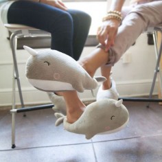 Narwhal Heated Slippers!