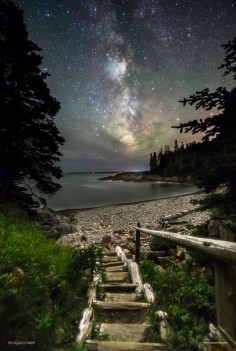 Night Walk at Little Hunters Beach - Acadia Nat'l Park, Maine js