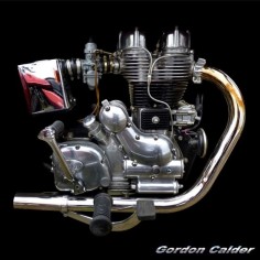 (No. 109 ~ ROYAL ENFIELD BULLET SIXTY-5 MOTORCYCLE ENGINE, by Gordon Calder, via Flickr, 3,000,000 Views!)