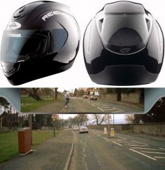 Non-electric HelMet with rear view