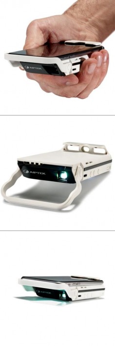 Now you can have the luxury of a big screen movie in the palm of your hand! With a portable HD projector for your iPhone you can use your phone to project movies on screens up to 60 inches! The sky is limit; just plug and play your movies on any blank wall. Hang a bed sheet outside and turn your backyard into a theater this summer, making memories for your kids that will last a lifetime!