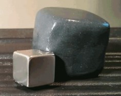 Oh Science! Animated GIF Of Magnetic Putty 'Eating' A Piece Of Metal Is Mesmerizing