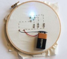 Over 15 tutorials for conductive thread and soft circuits