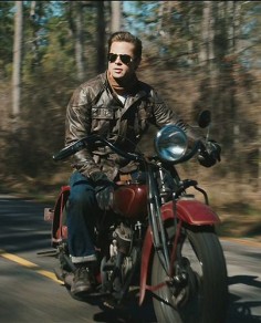 Own and ride an Old School Indian Motorcycle Like Mr. Benjamin Button, and have a brown leather jacket, some shades, blue jeans, a white tee with some crappy boots on and a fresh haircut and I'm 