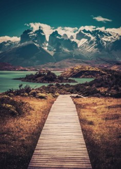 Parque Nacional Torres del Paine in Puerto Natales, Magallanes y de la Antártica Chilena