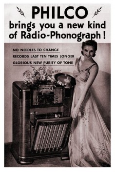 Philco brings you a new kind of radio-phonograph! I wish I could see one of these in action