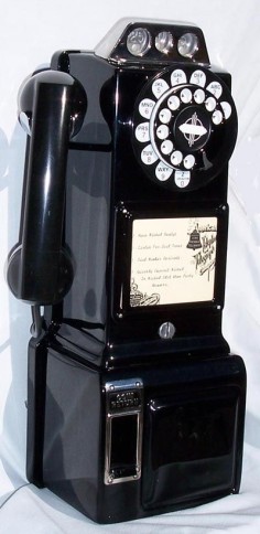 *phone booth phone from the 50's